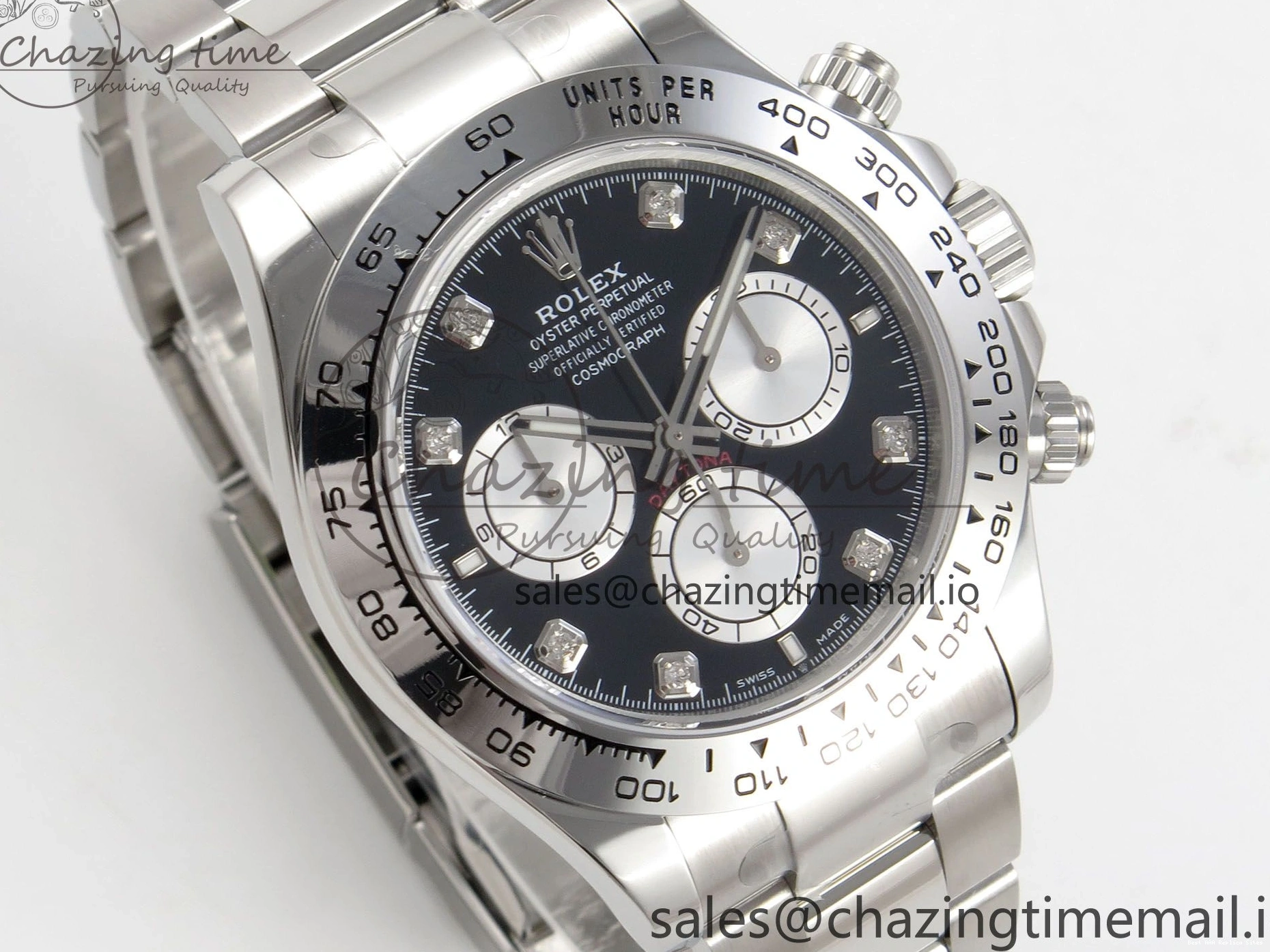 Good Copy Rolex Watches DD Tailored 1:1 SS Clone Daytona SS Clean on 126509 Best Black Edition Bracelet Dial 255 Super 1218